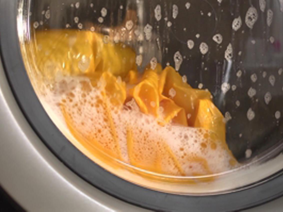 Textile ducts can be washed in a laundry machine